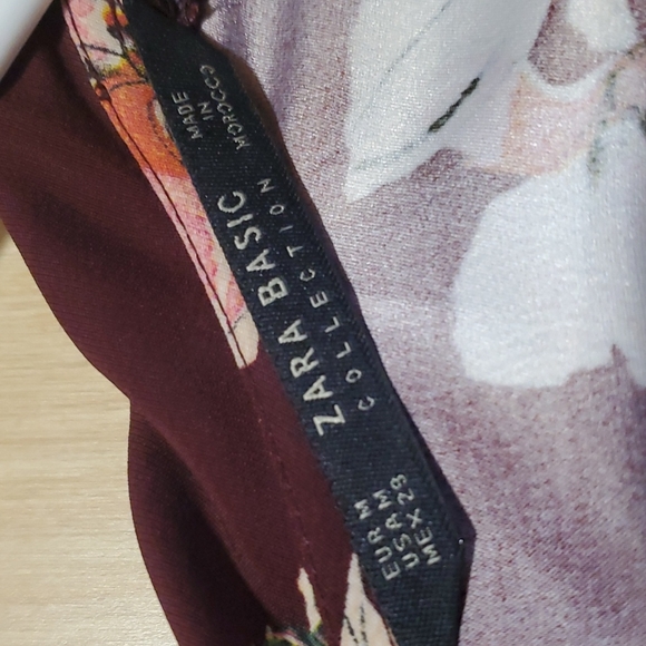 Zara Wine printed Junpsuit - Picture 4 of 6